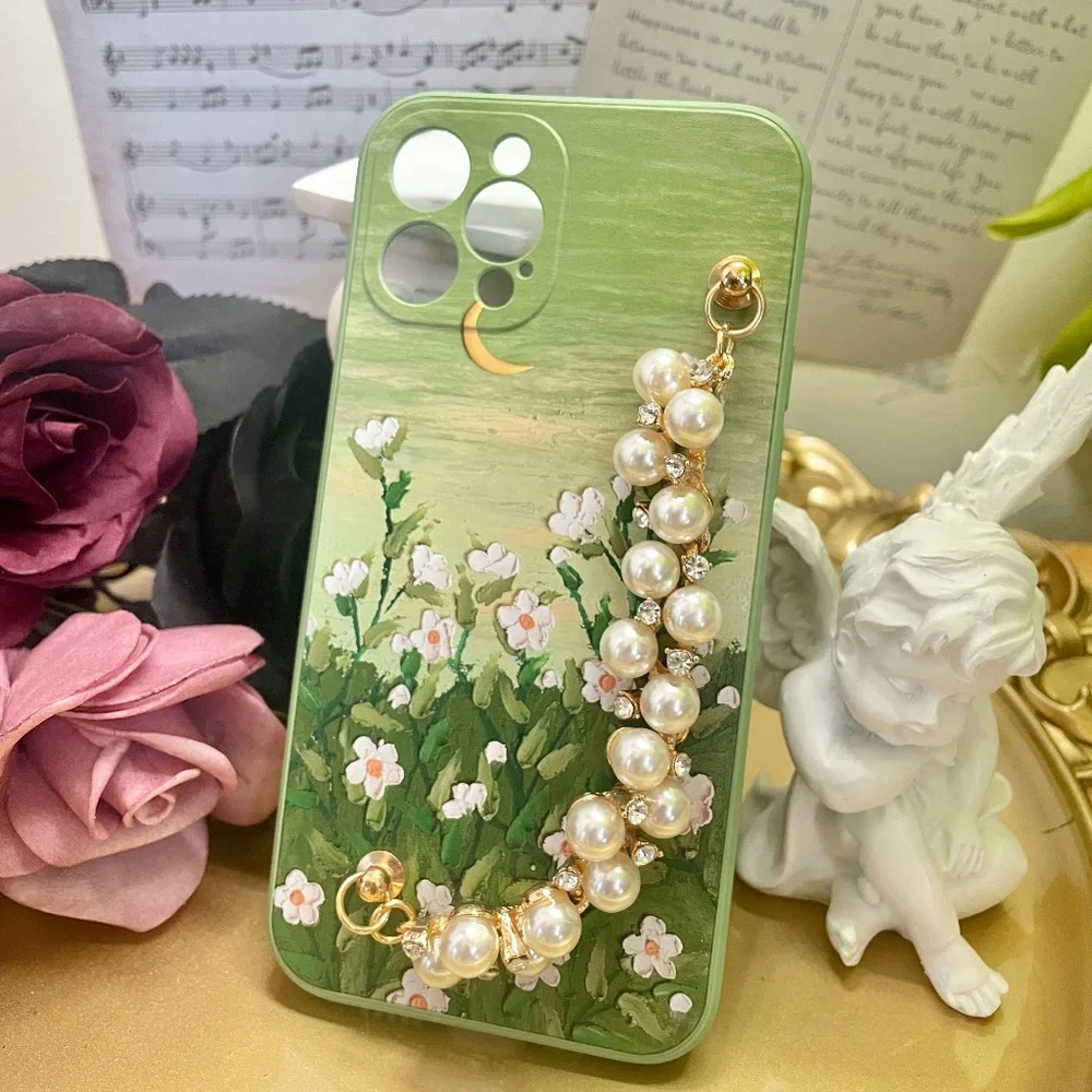 Clearance. 2 items.iPhone 12/12pro/13PRO/13PROMAX green cute case